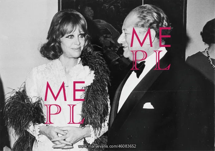 : The German actress Hildegard Knef with Austrian : The German actress Hildegard Knef with Austrian