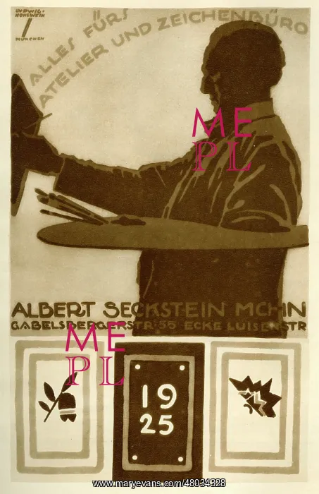 : A German advertisement for Albert Seckstein : A German advertisement for Albert Seckstein