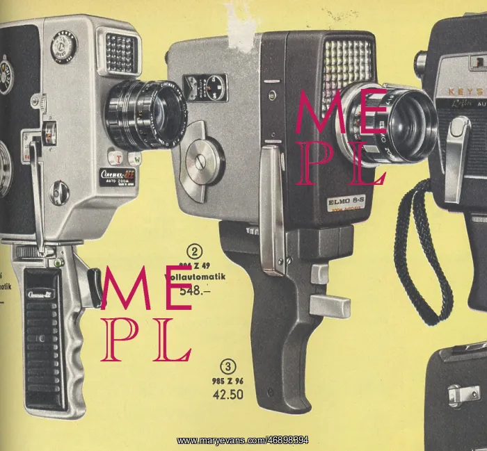 : German advertisement for cine cameras : German advertisement for cine cameras