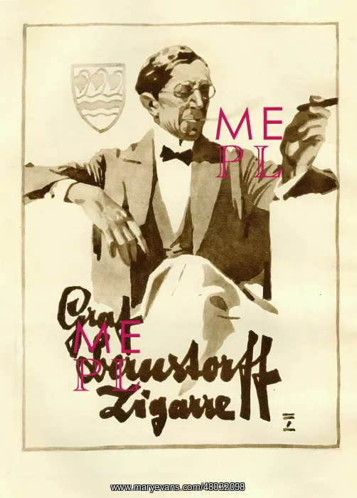 : A German advertisement for Count Leinsdorf cigars : A German advertisement for Count Leinsdorf cigars