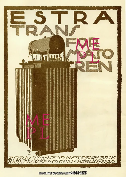 : A German advertisement for Estra transformers : A German advertisement for Estra transformers