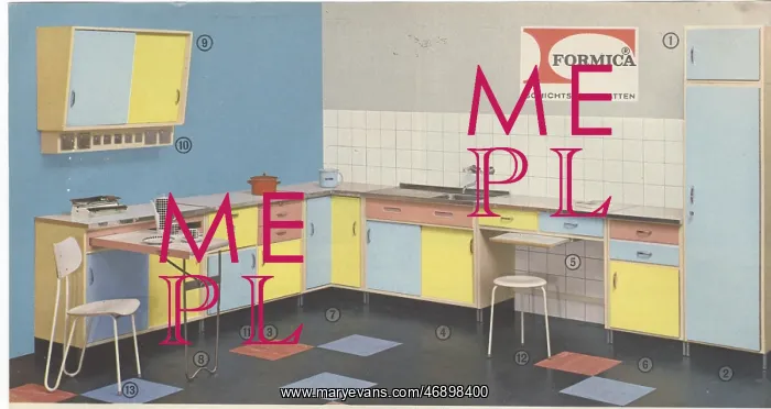 : German advertisement for Formica-branded kitchen : German advertisement for Formica-branded kitchen