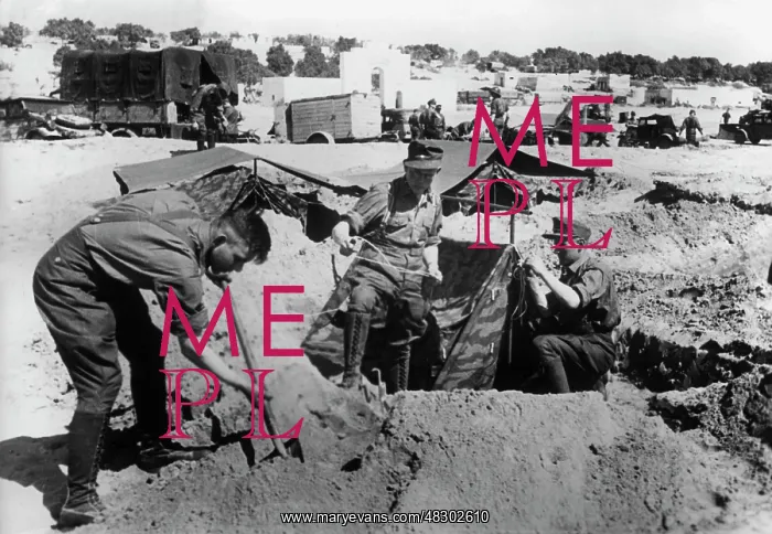: German Africa Corps camp, 1941 : German Africa Corps camp, 1941