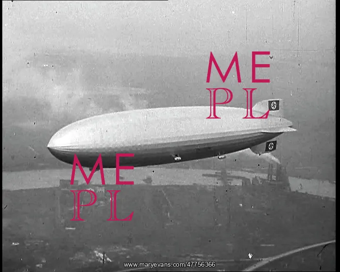 : The German Airship, the Hindenburg, in the : The German Airship, the Hindenburg, in the