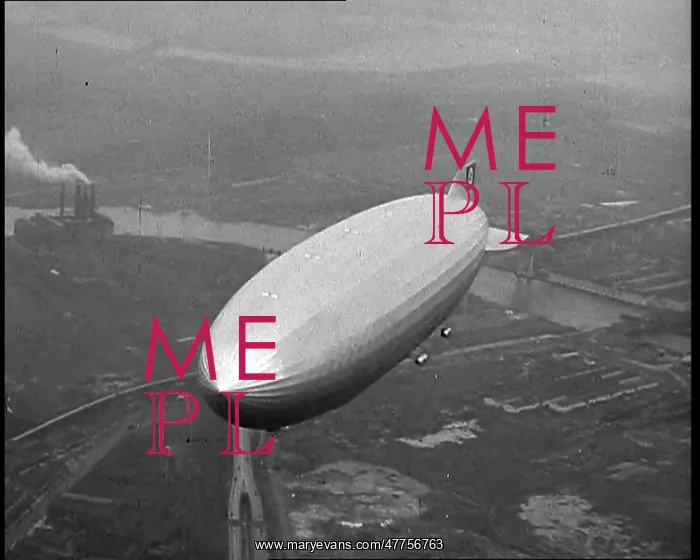 : The German Airship, the Hindenburg, in the : The German Airship, the Hindenburg, in the