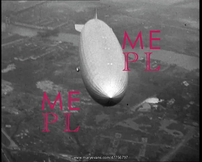 : The German Airship, the Hindenburg, in the : The German Airship, the Hindenburg, in the