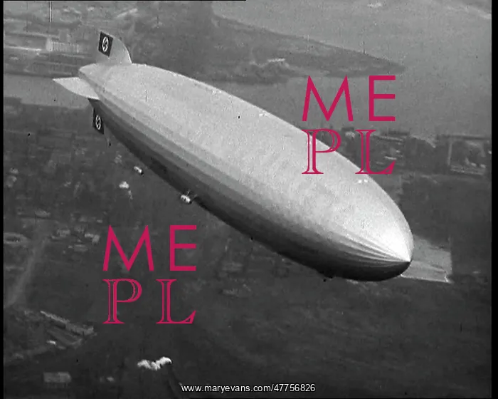 : The German Airship, the Hindenburg, in the : The German Airship, the Hindenburg, in the