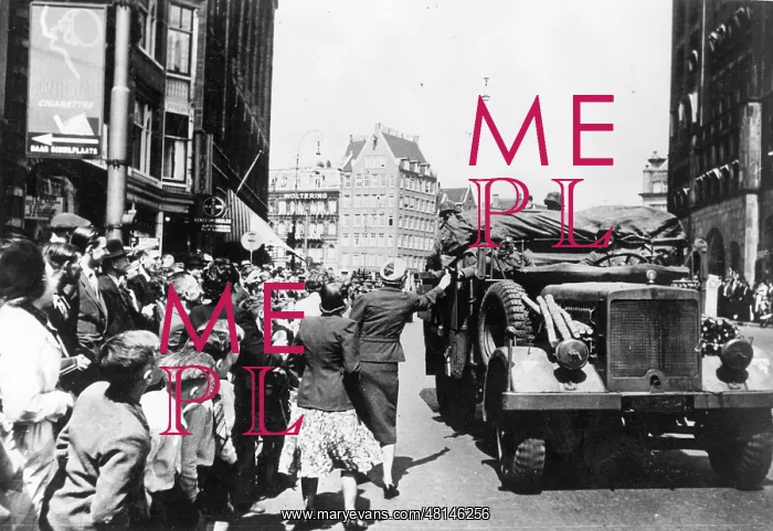 : German armed forces pull into Amsterdam, 1940 : German armed forces pull into Amsterdam, 1940