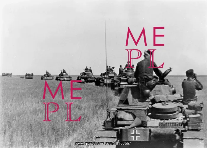 : German armored column on the Eastern Front, 1942 : German armored column on the Eastern Front, 1942