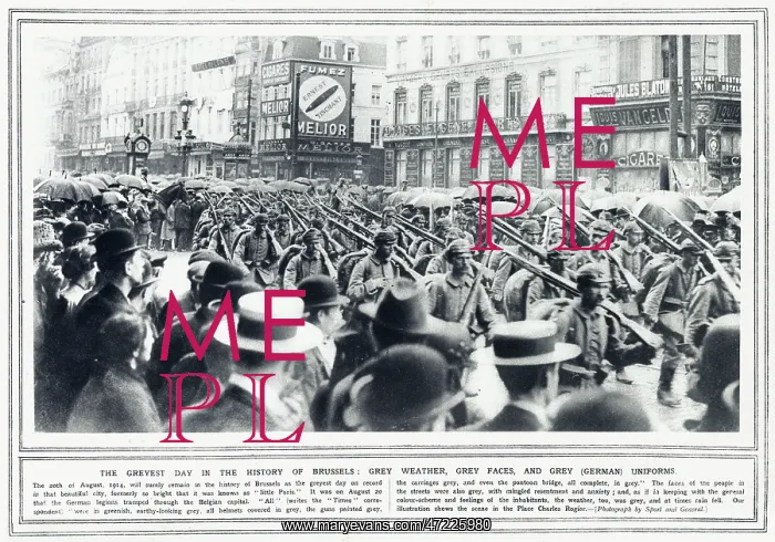 : German army in Brussels, WW1 : German army in Brussels, WW1