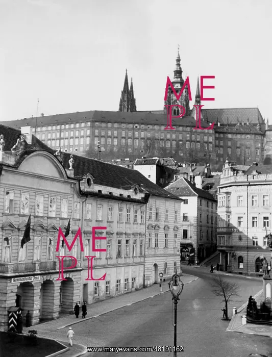 : The German army headquarters in Prague, 1940 : The German army headquarters in Prague, 1940