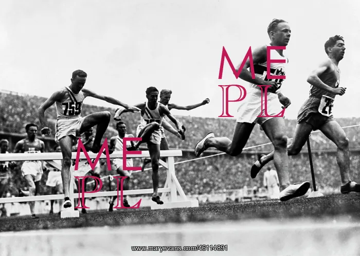 : The German athlete Alfred Dompert : The German athlete Alfred Dompert