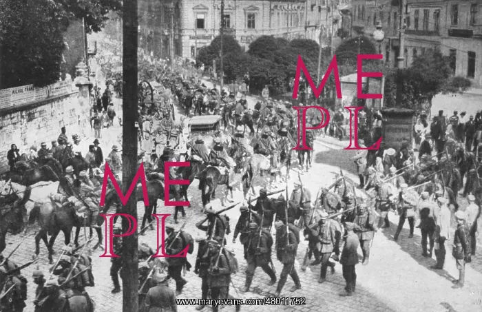: German and Austrian troops, Przemysl, Poland, WW1 : German and Austrian troops, Przemysl, Poland, WW1