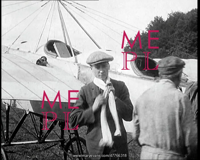 : German Aviator Gustav Hamel Standing In Front : German Aviator Gustav Hamel Standing In Front