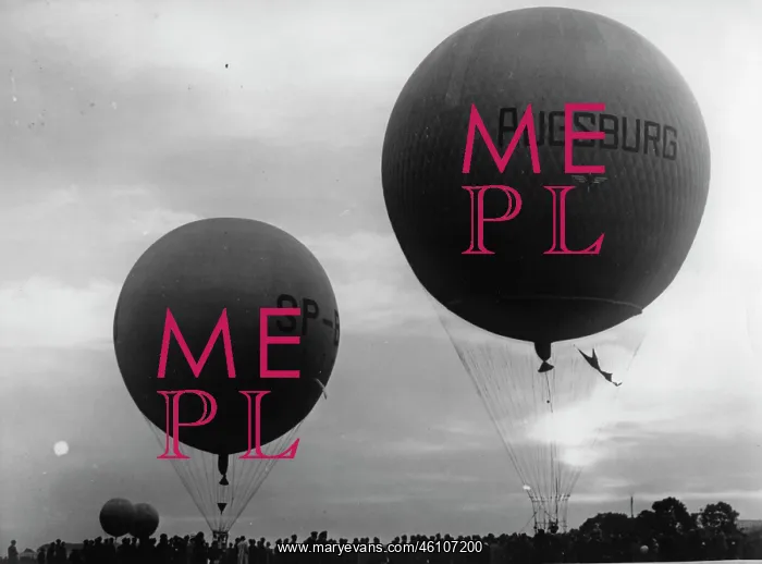 : The German balloon AUGSBURG at the : The German balloon AUGSBURG at the