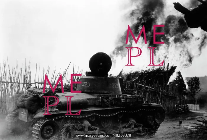 : German battle tank on the Eastern Front, 1941 : German battle tank on the Eastern Front, 1941