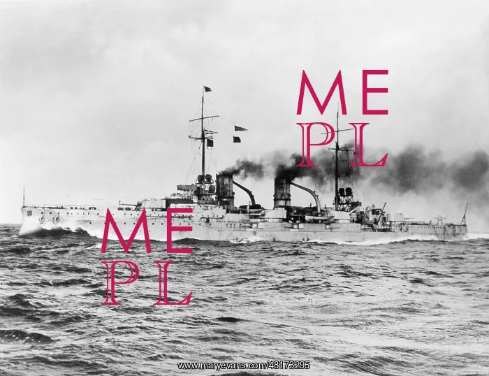 : German battleship SMS Bluecher, 1910 : German battleship SMS Bluecher, 1910