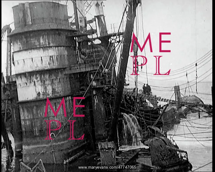 : German Battleships Being Salvaged in Scapa Flow : German Battleships Being Salvaged in Scapa Flow