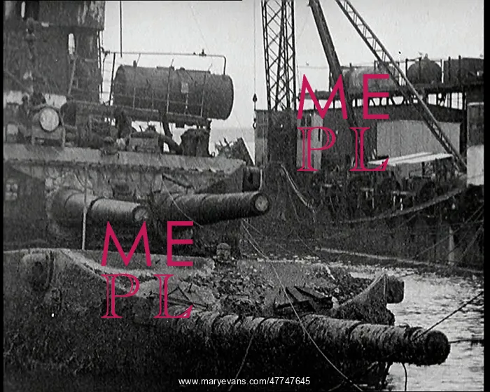 : German Battleships Being Salvaged in Scapa Flow : German Battleships Being Salvaged in Scapa Flow