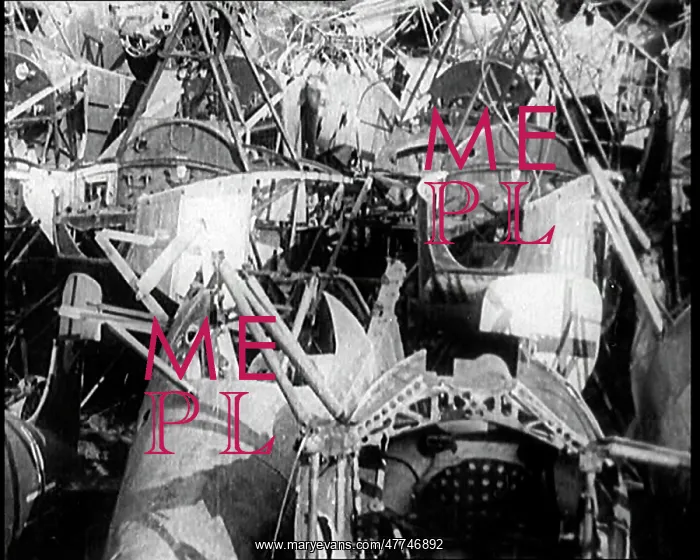 : German Biplanes Piled High in a Scrapyard To : German Biplanes Piled High in a Scrapyard To