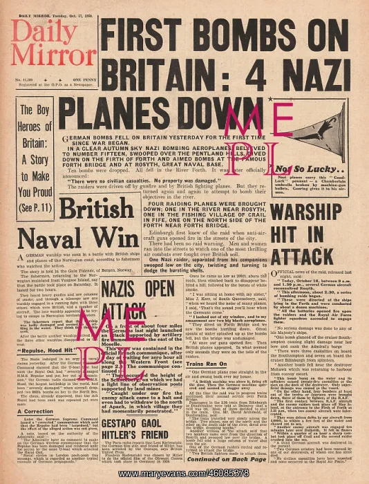 : German bombing raid on the Firth of Forth : German bombing raid on the Firth of Forth