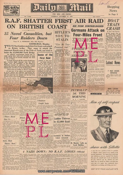 : German bombing raid on the Firth of Forth : German bombing raid on the Firth of Forth