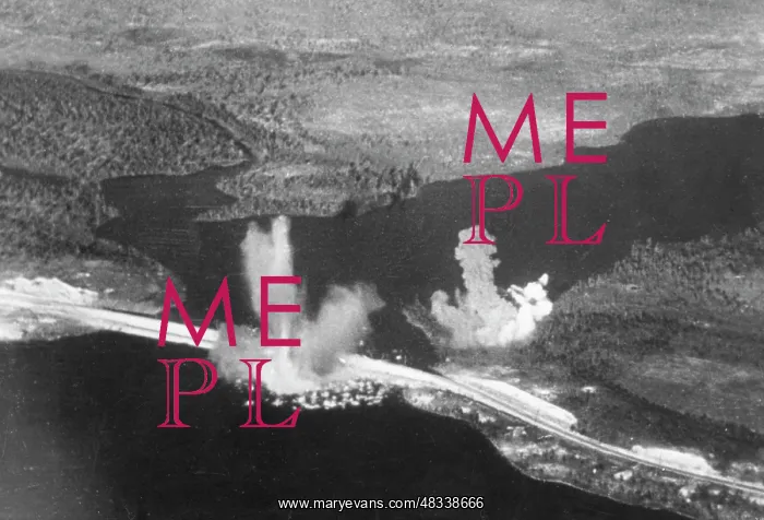 : German bombing raid on a railroad bridge - the Eastern Front : German bombing raid on a railroad bridge - the Eastern Front