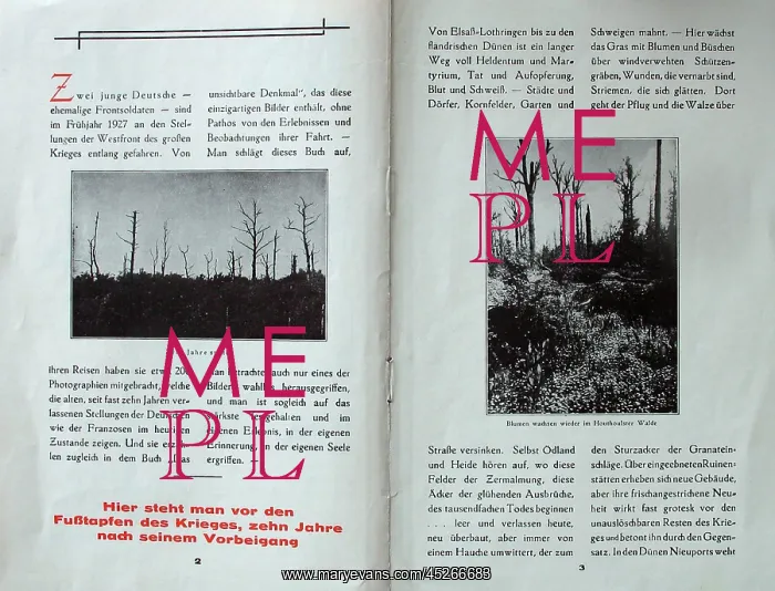 : German Booklet - 10 years later on the Western Front : German Booklet - 10 years later on the Western Front