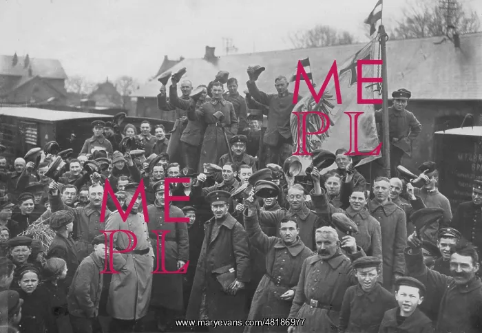 : German border guards leave Hadersleben, 1920 : German border guards leave Hadersleben, 1920