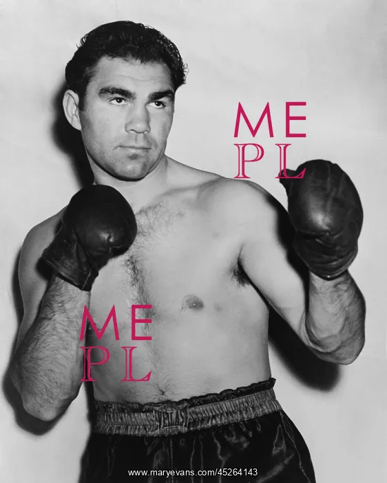 : German boxer Max Schmeling in a boxing pose in : German boxer Max Schmeling in a boxing pose in