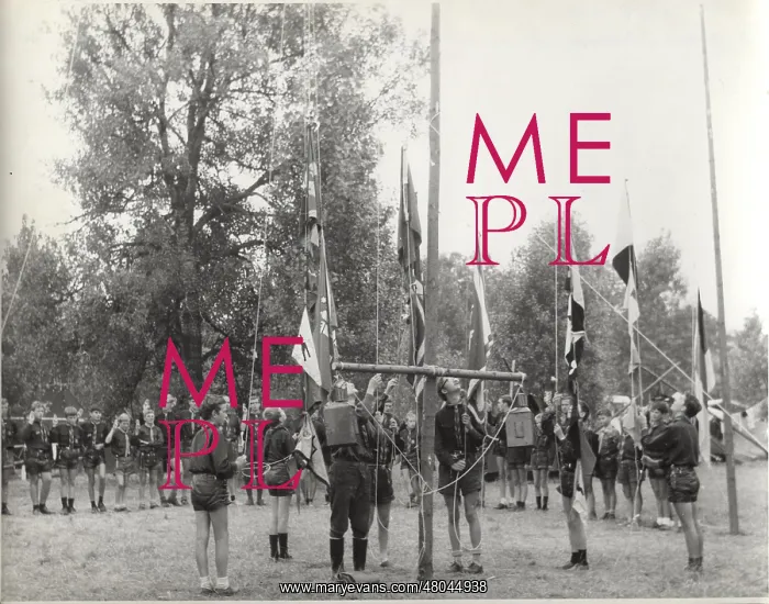 : German boy scouts at camp, Forchheim, Germany : German boy scouts at camp, Forchheim, Germany