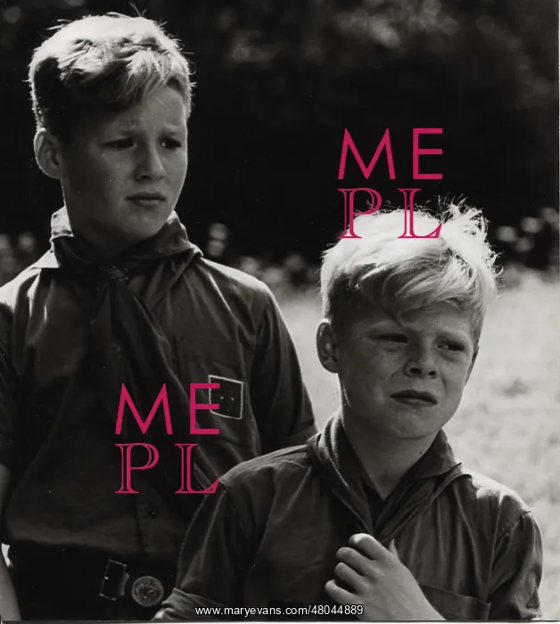  : Two German boy scouts on an outdoor activity