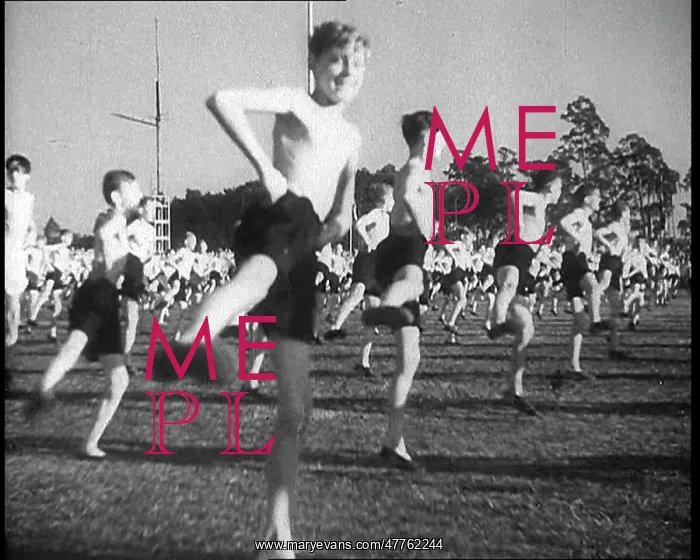 : German Boys Exercising Outside : German Boys Exercising Outside