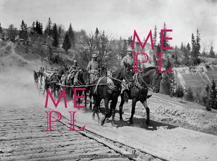 : German cavalry at the Lissa Pass, 1915 : German cavalry at the Lissa Pass, 1915