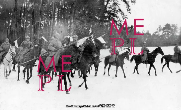 : German cavalry patrol at the Eastern Front, 1916 : German cavalry patrol at the Eastern Front, 1916