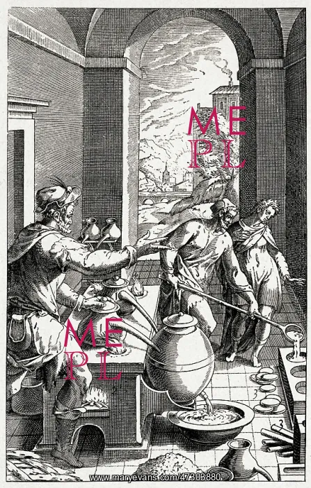 : A German Chemist (or Alchemist!) and his assistants : A German Chemist (or Alchemist!) and his assistants