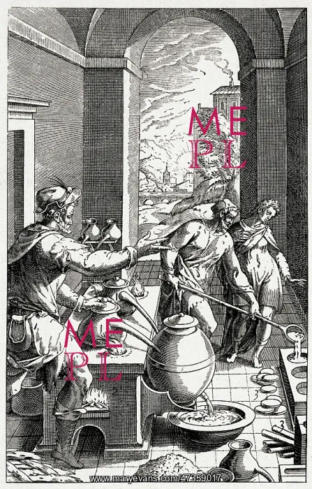 : German Chemist (or Alchemist!) and his assistants : German Chemist (or Alchemist!) and his assistants