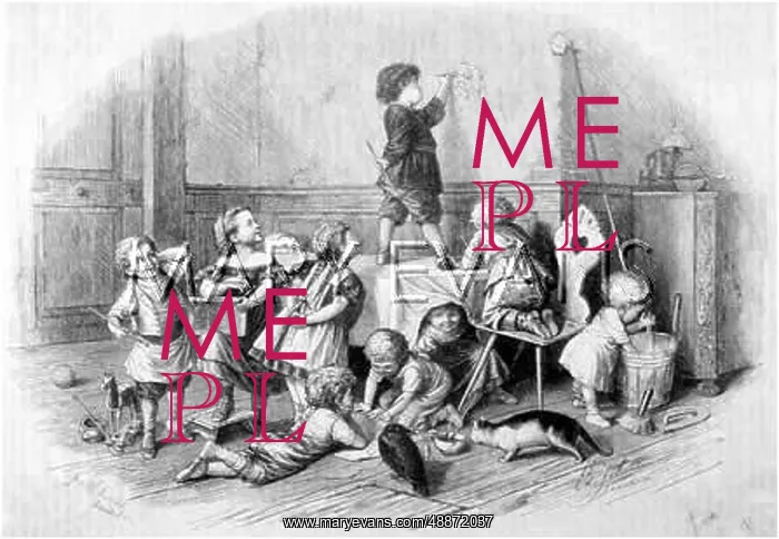 : Ten German children having fun : Ten German children having fun