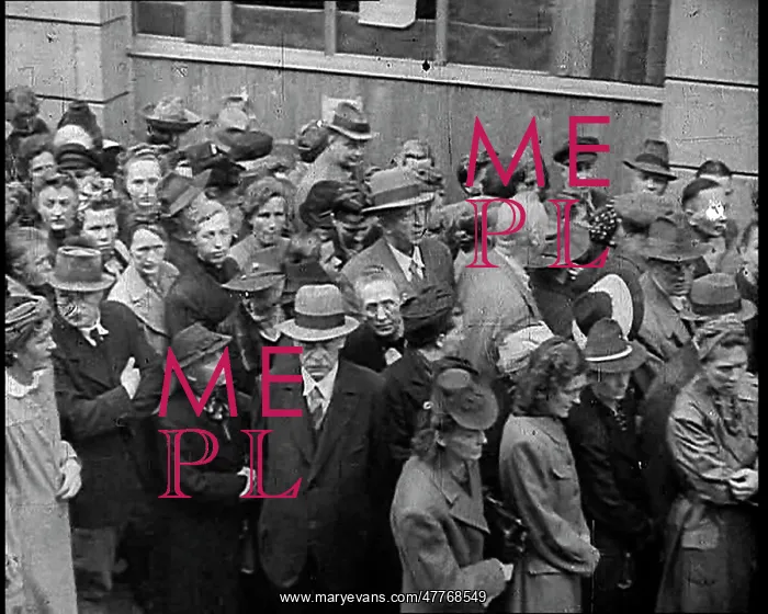 : German Civilians Queueing Up for the Cinema : German Civilians Queueing Up for the Cinema