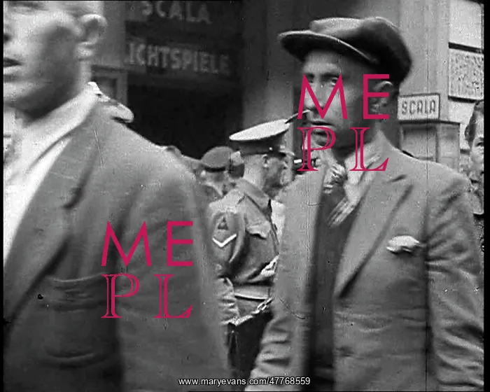 : German Civilians Queueing Up for the Cinema : German Civilians Queueing Up for the Cinema