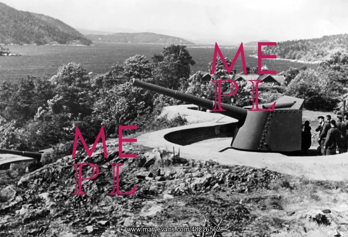 : German coastal battery in Norway, 1940 : German coastal battery in Norway, 1940