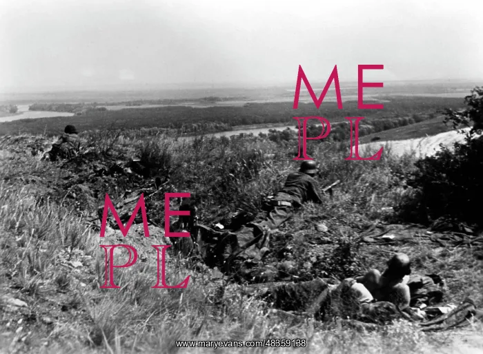 : German combat outpost on the River Don, 1942 : German combat outpost on the River Don, 1942