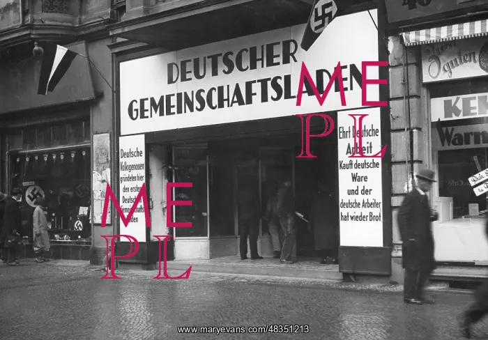 : German community shop, 1933 : German community shop, 1933