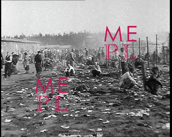 : German Concentration Camp Inmates Being Liberated : German Concentration Camp Inmates Being Liberated
