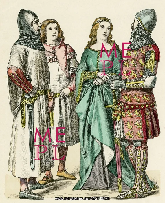 : German Costume 1300-1349 : German Costume 1300-1349