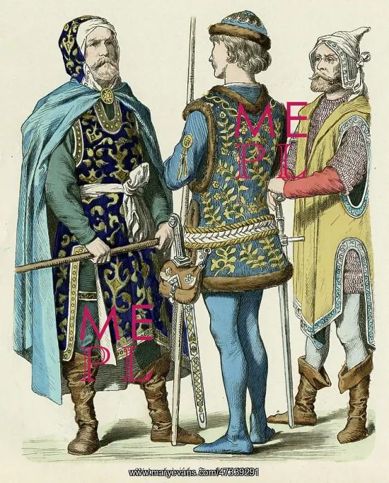 : German Costume of 1400 : German Costume of 1400