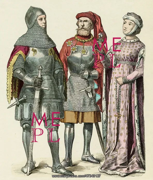 : German Costume Early 15th century : German Costume Early 15th century
