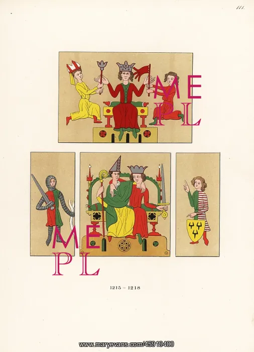 : German costumes of the early 13th century : German costumes of the early 13th century