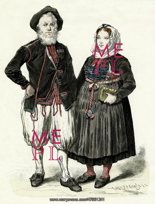  : German couple from Freiburg in costume