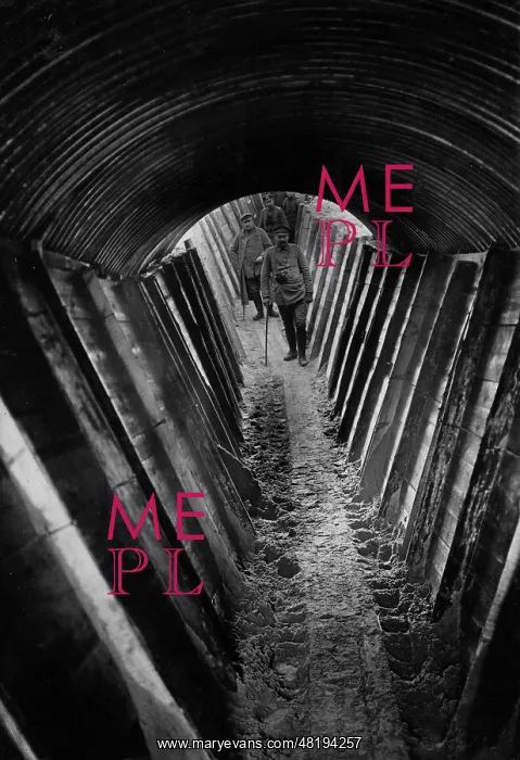 : German covered trench on the Western front, 1915 : German covered trench on the Western front, 1915